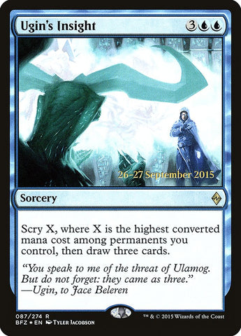 Ugin's Insight  (Prerelease) [Battle for Zendikar Prerelease Promos]