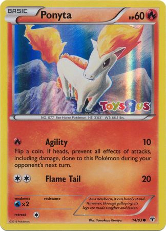 Ponyta (14/83) (Promotion Toys R Us) [XY : Générations] 