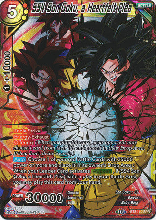 SS4 Son Goku, una súplica sincera (SPR) [BT8-110] 