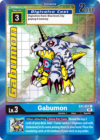 Gabumon [EX1-011] (Arte Alternativo) [Colección Clásica] 