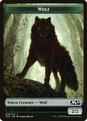 Jeton loup double face [Challenger Decks 2020 Tokens] 