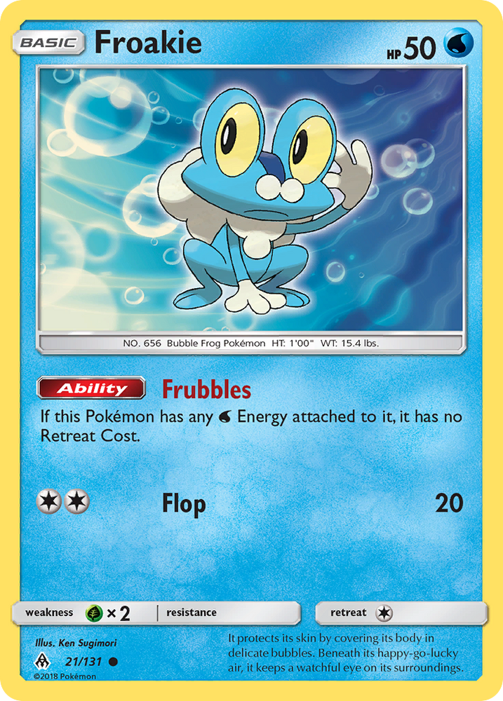 Froakie (21/131) [Soleil et Lune : Lumière interdite] 