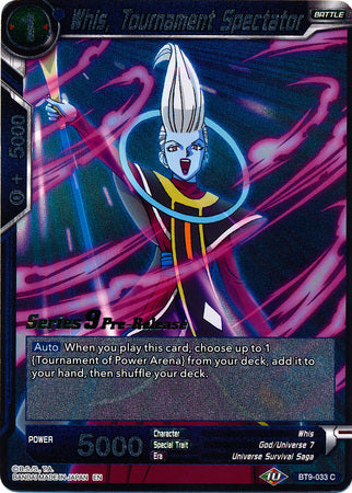 Whis, Espectador del Torneo (Universal Onslaught) [BT9-033] 