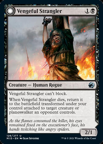 Estrangulador vengativo // Agarre estrangulador [Innistrad: Midnight Hunt] 