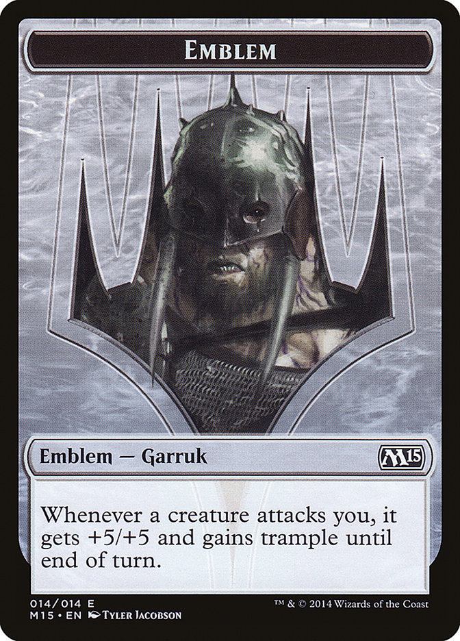 Garruk, emblème du prédateur Apex [Jetons Magic 2015] 