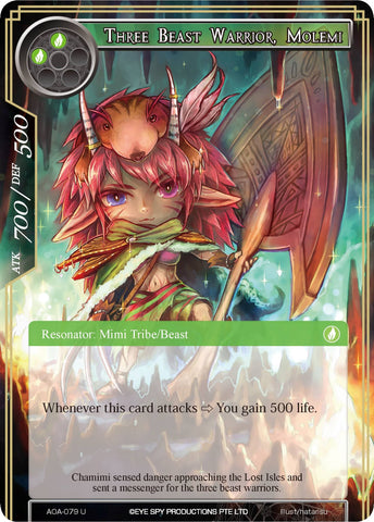 Three Beast Warrior, Molemi (AOA-079) [Awakening of the Ancients]