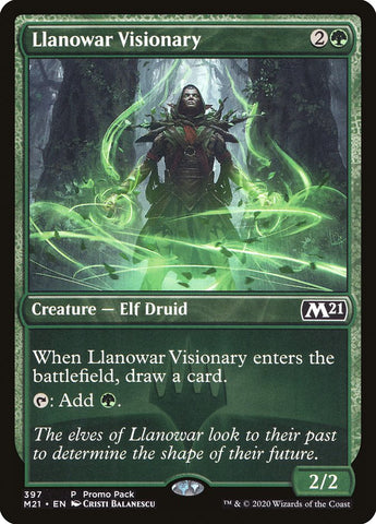 Visionario de Llanowar (paquete promocional) [Promociones de la Colección básica 2021] 