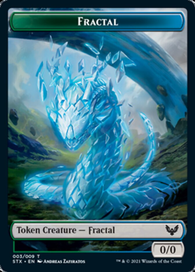 Fractal // Avatar Token [Strixhaven: School of Mages Tokens]