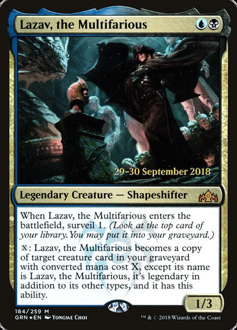 Lazav, the Multifarious  (Prerelease) [Guilds of Ravnica Prerelease Promos]