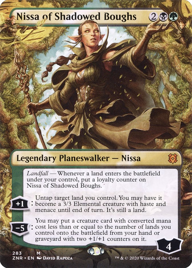 Nissa des branches ombragées (Borderless) [Zendikar Rising] 