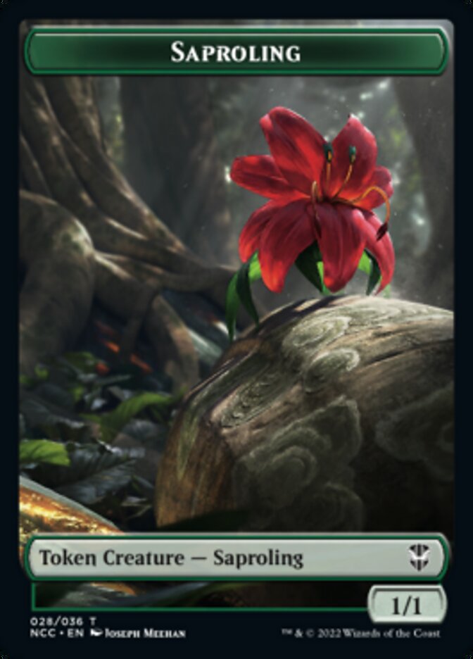 Beast // Saproling Double-sided Token [Streets of New Capenna Commander Tokens]