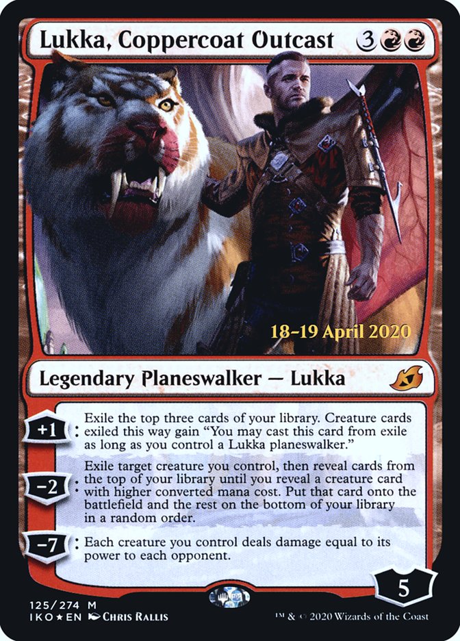 Lukka, Coppercoat Outcast  [Ikoria: Lair of Behemoths Prerelease Promos]