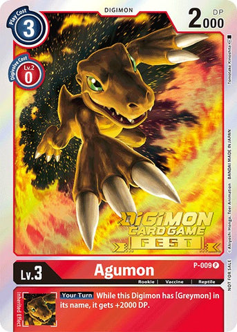 Agumon [P-009] (Digimon Card Game Fest 2022) [Promotional Cards]