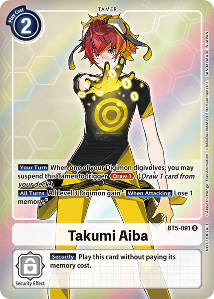Takumi Aiba [BT5-091] (Promotion Buy-A-Box) [Bataille d'Omni Promos] 
