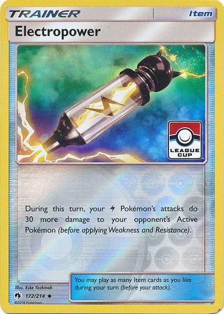 Electropower (172a/214) (Promo Ligue) [Sun &amp; Moon: Lost Thunder]