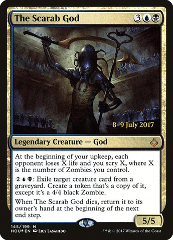 The Scarab God  (Prerelease) [Hour of Devastation Prerelease Promos]