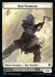 Kor Warrior // Ficha de doble cara del tesoro [Commander Legends: Fichas de Battle for Baldur's Gate] 