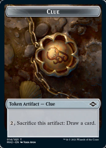 Clue Token (#14) // Goblin Token [Modern Horizons 2 Tokens]