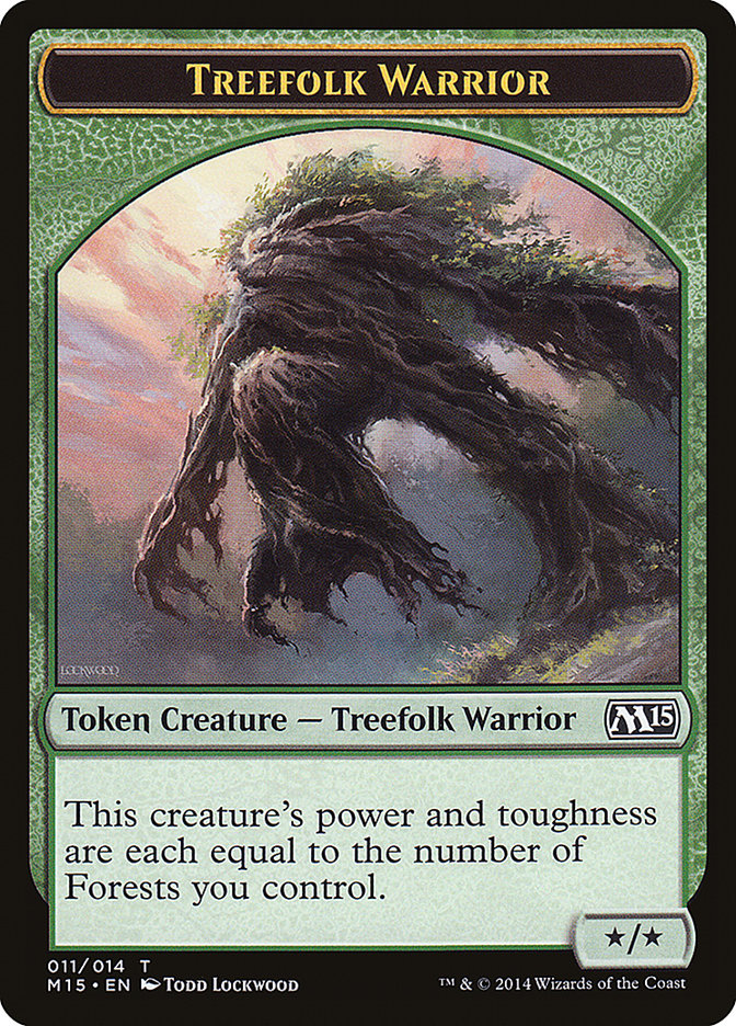 Treefolk Warrior [Magic 2015 Tokens]