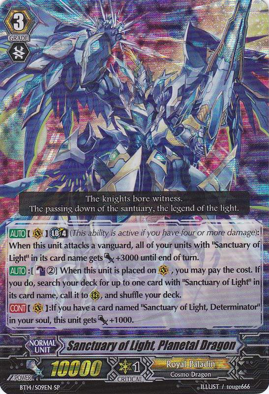 Sanctuary of Light, Planetal Dragon (BT14/S09EN) [Brilliant Strike]