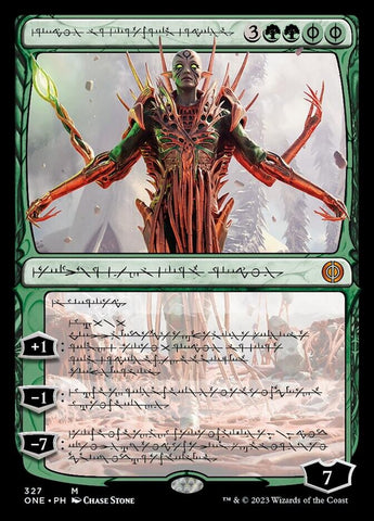 Nissa, Ascended Animist (Phyrexian) [Phyrexia: All Will Be One]