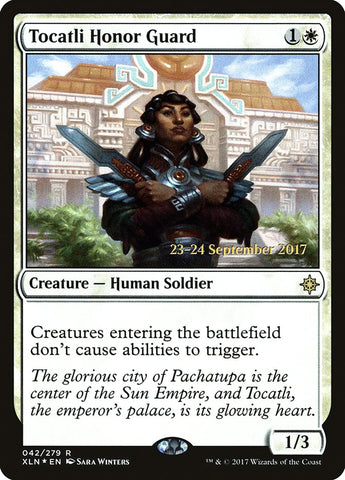 Tocatli Honor Guard  (Prerelease) [Ixalan Prerelease Promos]