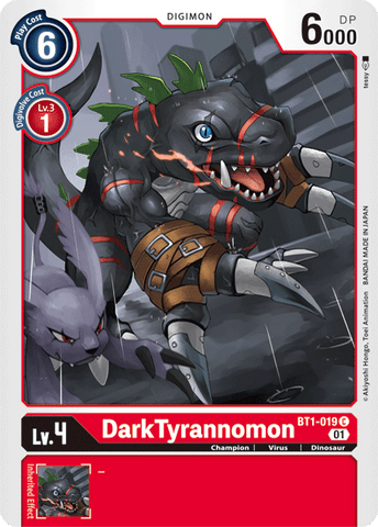 DarkTyrannomon [BT1-019] (Arte alternativo) [Baraja de inicio: Gallantmon] 