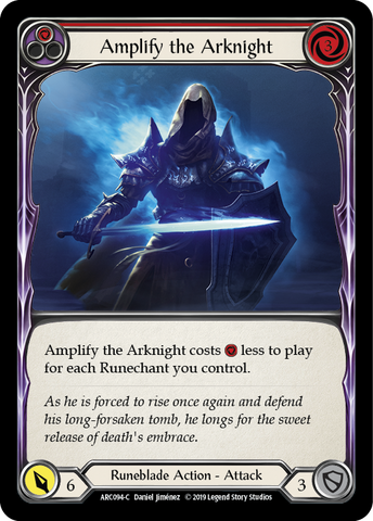 Amplify the Arknight (Rouge) [ARC094-C] 1ère édition Rainbow Foil 