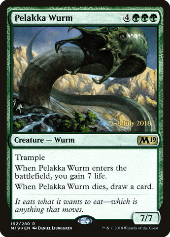 Pelakka Wurm  (Prerelease) [Core Set 2019 Prerelease Promos]