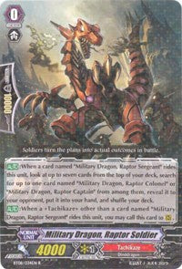 Military Dragon, Raptor Soldier (BT08/034EN) [Blue Storm Armada]