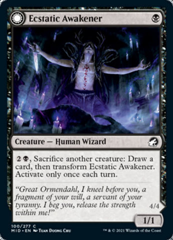 Despertador extático // Demonio despierto [Innistrad: Midnight Hunt] 