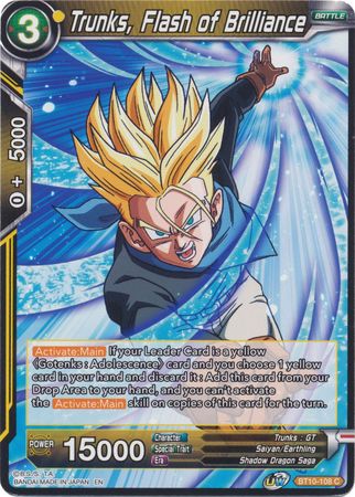 Trunks, Flash of Brilliance (BT10-108) [Rise of the Unison Warrior 2nd Edition]
