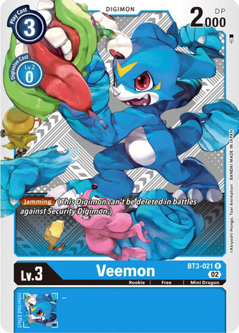 Veemon [BT3-021] (Winner Pack Dimensional Phase) [Release Special Booster Promos]
