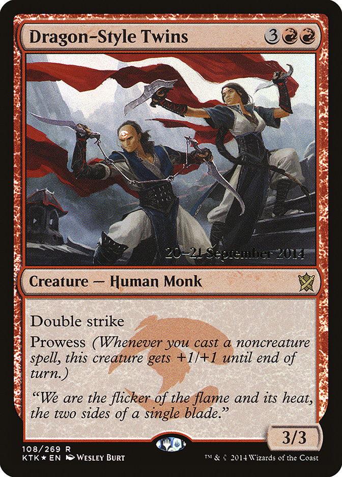 Dragon-Style Twins (Prelanzamiento) [Khans of Tarkir Prerelease Promos] 