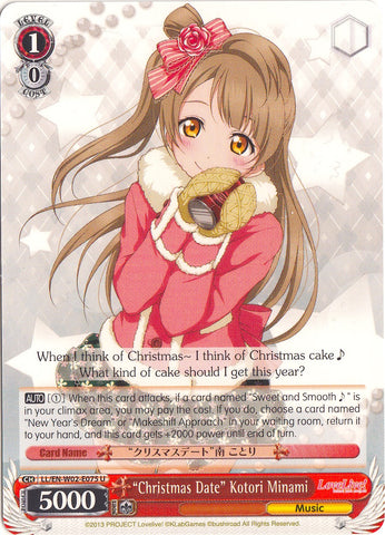 "Christmas Date" Kotori Minami (LL/EN-W02-E075 U) [Love Live! DX Vol.2]