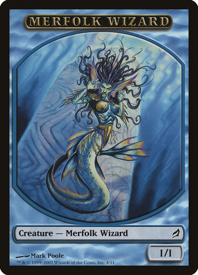 Merfolk Wizard [Lorwyn Tokens]