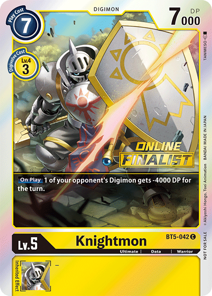 Knightmon [BT5-042] (Finalista en línea) [Battle of Omni Promos] 