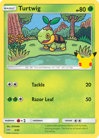 Turtwig (4/25) [25e anniversaire de McDonald's] 