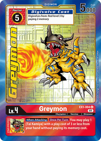Greymon [EX1-004] (Arte alternativo) [Colección clásica] 