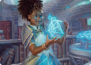 Zimone, carte d'art Quandrix Prodigy [Strixhaven: School of Mages Art Series] 