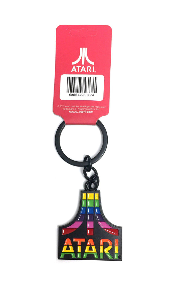 Atari Rainbow Logo Keyring