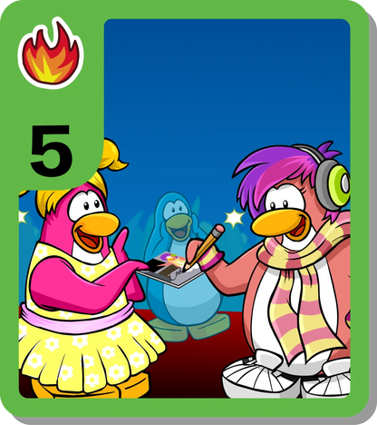 Club Penguin TCG Singles- Card Jitsu Fire