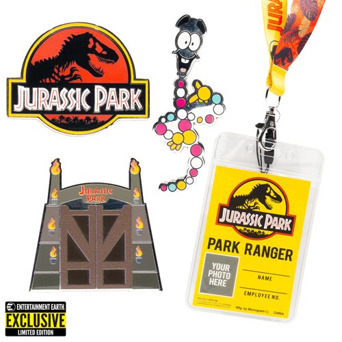 Cordón de Jurassic Park con juego de pasadores