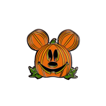 Mickey Mouse Jack-o'-Lantern Mickey Glow-in-the-Dark Enamel Pin