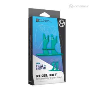 Pixel Art Universal Controller Stand for Xbox¨/PlayStation¨/Nintendo Switch¨/More(Teal)-Hyperkin