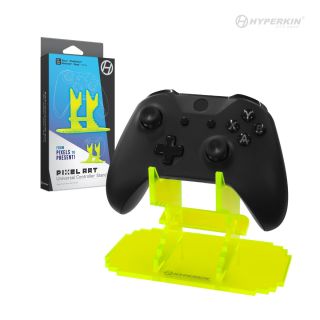 Pixel Art Universal Controller Stand for Xbox¨/PlayStation¨/Nintendo Switch¨/More(Yellow)-Hyperkin