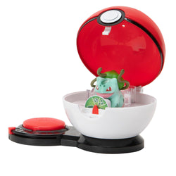 Jazwares Pokemon Surprise Attack Game Pikachu with Repeat Ball vs. Bulbasaur with Poke Ball