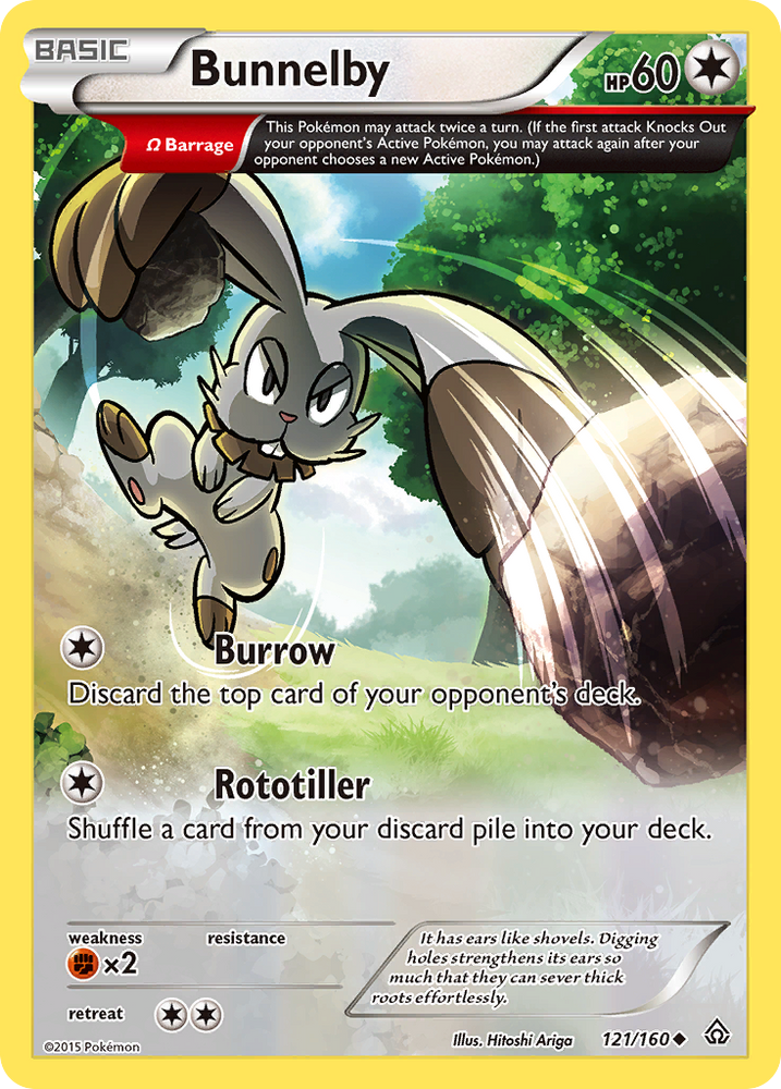 Bunnelby (121/160) [XY: Choque primigenio] 