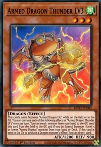 Dragón Armado Trueno LV3 [BLVO-EN004] Súper Raro 