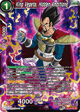 King Vegeta, Hidden Ambitions (Super Rare) [BT13-020]